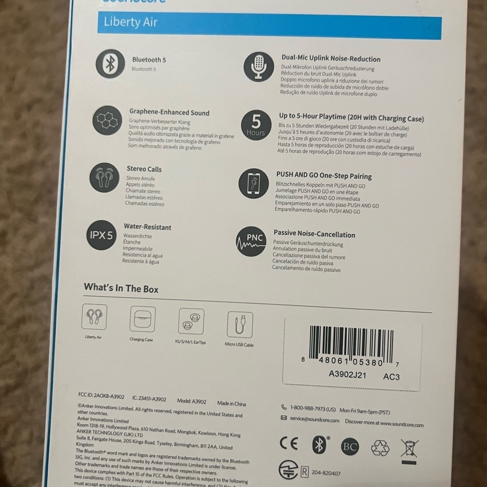 Anker Soundcore Liberty Air Earphones - White - Picture 2 of 2